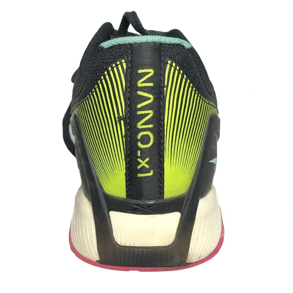 Reebok Nano X1 Mens Training Shoes‎ Black Aqua Pink Size 10.5 H03049
